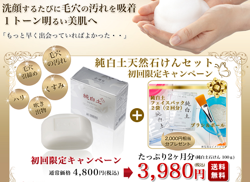 純白土天然石けん,洗顔石鹸,梅宮アンナ,美viスタッ